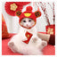 Lion Cattle Pattern Dog Costume Hat for Cat New Year Party Birthday Costume Pet Dogs Products Keep Warm Winter Puppy Accessories