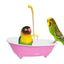 Parrot Automatic IntelligentBath Bird Shower Bathtub Cage Parakeet Plastic AccessoriesHousehold AccessoryBird Supplies Cute J1E2