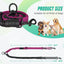 16ft Long Dual Dog Leash Attachment - Double Leashes for Training Small to Large Dogs - Adjustable Strap, Shock Absorbing Bungee