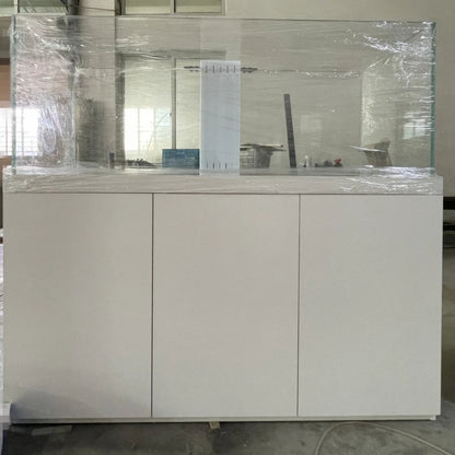 Customized Sizes large and medium fish tank aquariums for marine and freshwater with overflow sump cabinet