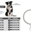 Durable Silver Dog Chain Collar Stainless Steel Choke Cuban Link Necklace Pet Training Collar for Small Medium Large Dogs Pitbul