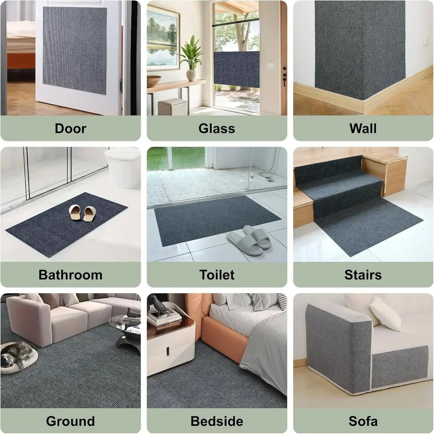 Self-adhesive Cat Scratching Mat Trimmable Cat Scratcher Sofa Tape Scratching Post Carpet Cats Scratch Board Cat Accessories