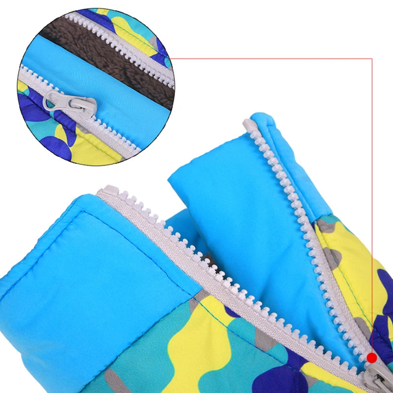 Camouflage Dog Jumpsuit Overalls for Small Medium Dogs Winter Padded Pet Rompers Waterproof Chihuahua Poodle mascotas Clothes