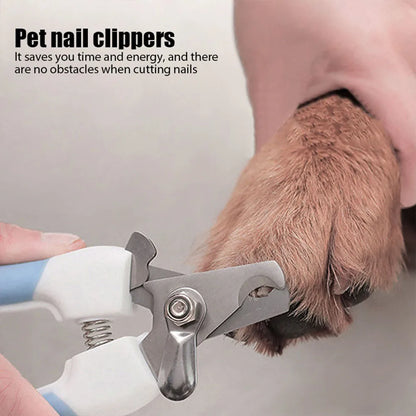 Dog Nail Clippers & Cat Nail Clipper for Small Large Pets Stainless Steel Nailclippers with Safety Guard to Prevent Over-Cutting