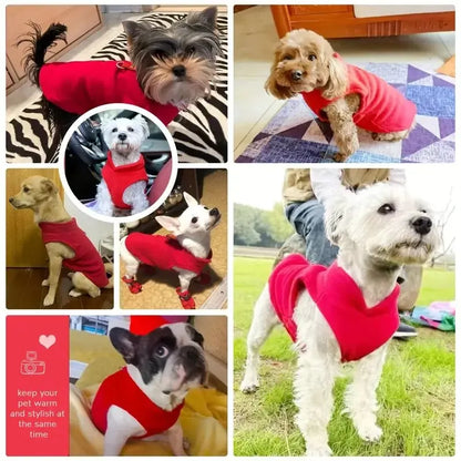 Winter Warm Pet Pullover Coat Dog Clothes Small Dog Sweater Puppy Fleece Vest