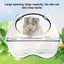 Small Animal Habitat Transparent Hamster Bed With Larger Capacity Wrap-Around Curved Design Hamster Bathtub And Bathroom