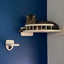 4 Pieces Cat Wall Mounted Shelves Set Corner Observation Platform with Small Jumping Platform for Kitten Climbing and Sleeping