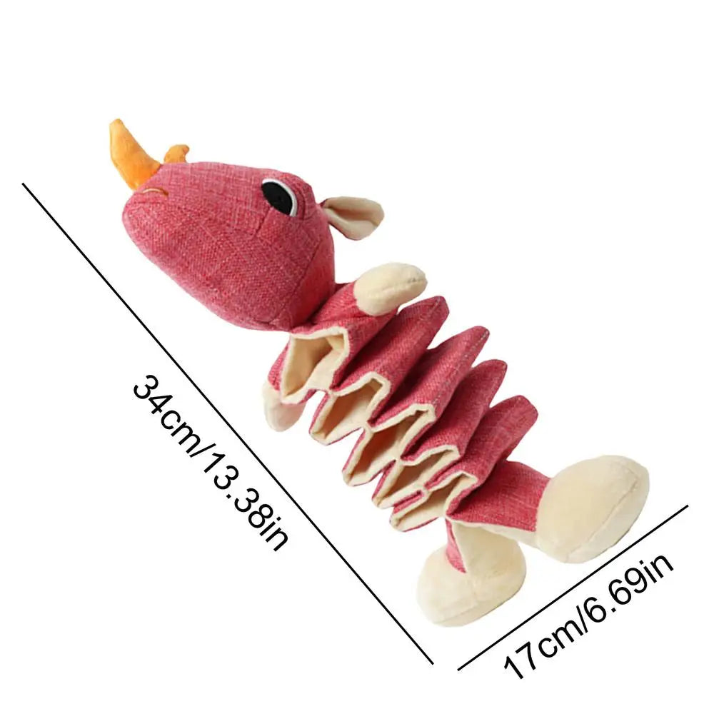 Plush Squeaky Dog Toys Teeth Cleaning Sound Pet Dog Toys Animal Shape Squeaky Dog Chew Toy For Puppies Puppy Squeaker Toys