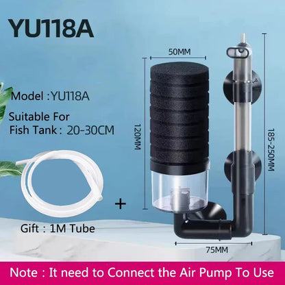 Aquarium Spong Filter for Aquarium Fish Tank Air Pump Skimmer Biochemical Sponge Filter Aquarium Bio Filters Filtro Aquario New