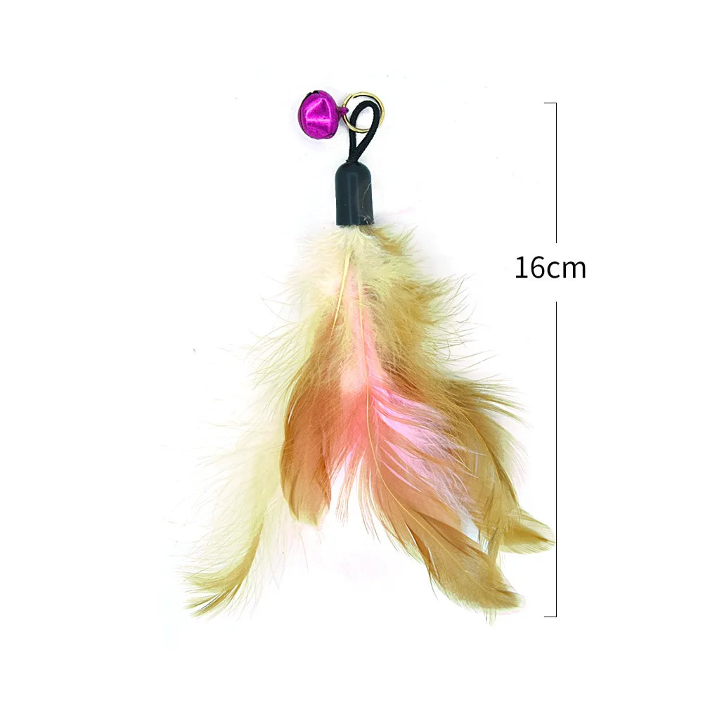 Wire Feather Cat Tickling Stick Pet Products for Cats Pet Cat Toys Interactive Cat Stick Toy Kitten Playing Pet Accessories