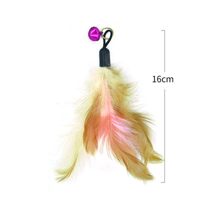 Wire Feather Cat Tickling Stick Pet Products for Cats Pet Cat Toys Interactive Cat Stick Toy Kitten Playing Pet Accessories