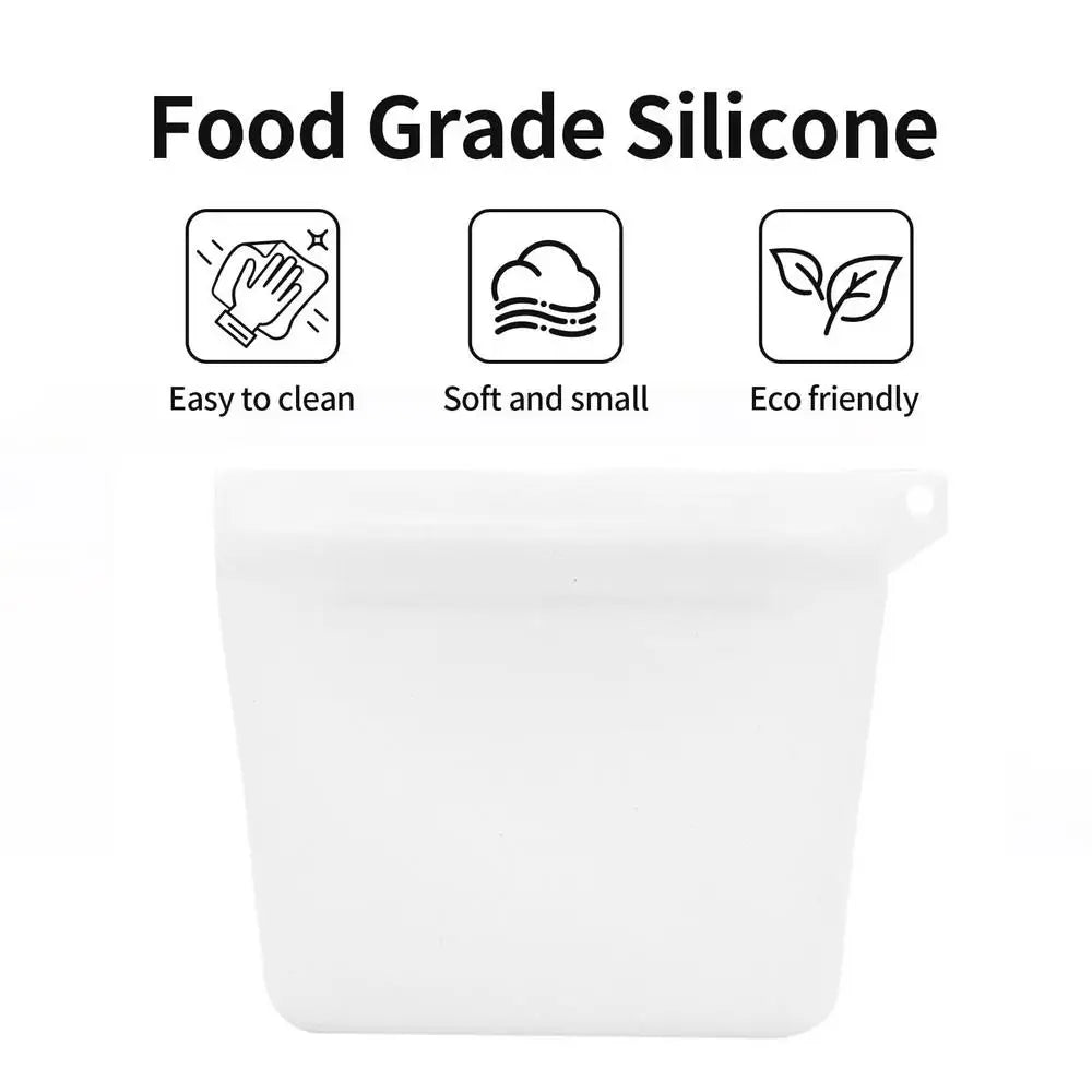 Silicone Dog Treat Bag Outdoor Feeder Portable Dog Training Bag Waterproof Dog Treat Holder Pouch Food Reward Storage Bag