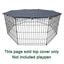 Playpen Cover Puppy Playpen Cover Sun Rain Proof Cover Playpen Cover Fits 8 Panels Dog Pen For Outdoor And Indoor Escape-Proof