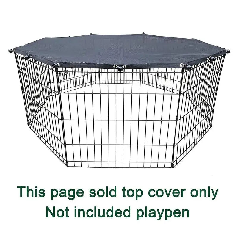 Playpen Cover Puppy Playpen Cover Sun Rain Proof Cover Playpen Cover Fits 8 Panels Dog Pen For Outdoor And Indoor Escape-Proof