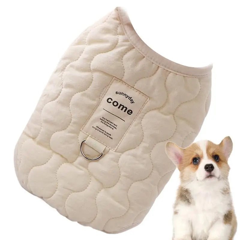 Dog Winter Jacket Pet Warm Coat With Built In Harness Hole Cold Weather Pet Apparel Cozy Snow Vest For Small Dogs Cats