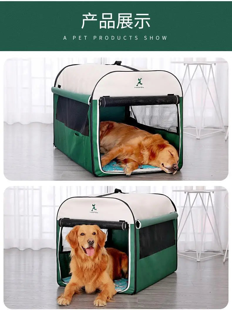 Kennel winter warm winter dog house closed dog house indoor foldable pet car tent dog cage