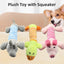 Pet Toys Cute Pet Chewing Teething Toys Cartoon Embroidery Bite-resistant Decompression Duck Pig Elephant Sounding Toys