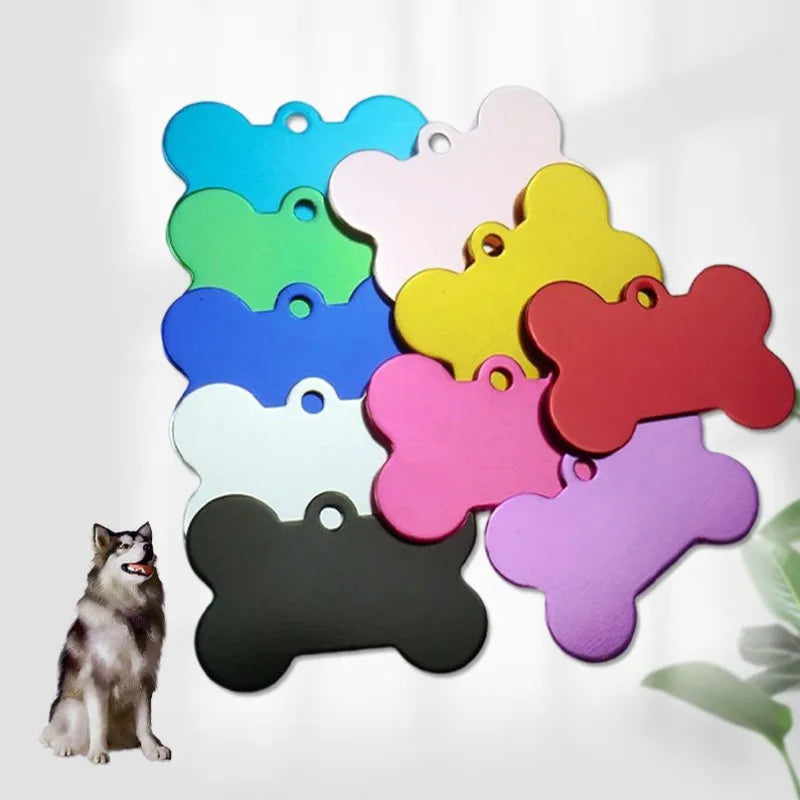 Dog Tag Personalized Pet Anti-Lost Dog Name Id Tag Free Engraving Dog Collar Pendant Dog Accessories for Small Medium Large Dogs