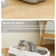 Semi-enclosed Litter Box Spatter-proof Cat Toilet Large Kitten Cleaning Supplies Large Cat Poop Bowl Pet Bupplies
