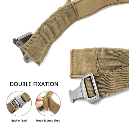 Durable Tactical Dog Collar Military Bungee Leash Set Nylon Walking Training Pet Collar for Medium Large Dogs German Shepard