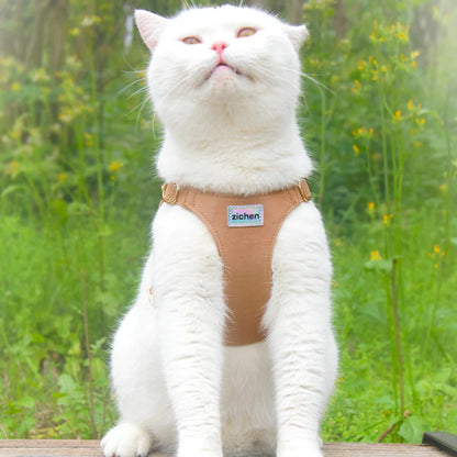 Durable Escape Proof Cat harness and leash Set, Adjustable Harness for Kitten Puppy Small Medium Large Cats Pet Accessories