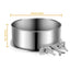 Crate Water Bowl Stainless Steel Dog Crate Hang Water and Food Bowls Feeder Dish for Dogs & Cats for Dry and Wet Foods Pet Cage