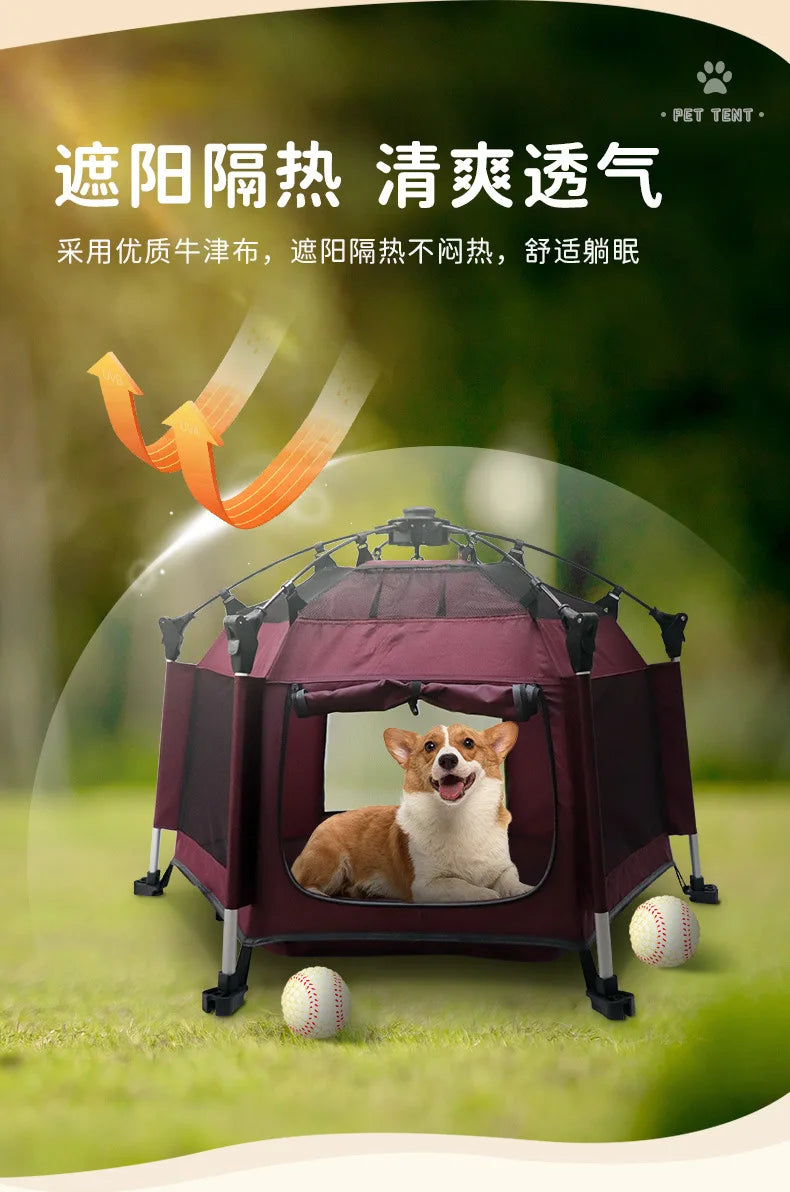 Amazon new pet tent foldable removable outdoor beach home indoor cat tent dog kennel