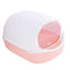 Kitty Sandbox Cat Litter Box Semi-enclosed Splashproof Cat Tray Cat Toilet Cleaning Basin Supplies Pet Toilet Kitten Tray Bedpan