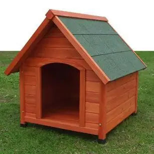 Outdoor solid wood preservative wood kennel with doors and windows kennel cat house pet house cat kennel carbonize