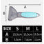 Planet Pet Grooming Brush - Double Sided Shedding and Dematting Undercoat Rake Comb for Dogs and Cats,Extra Wide, Blue