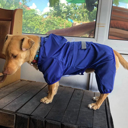 Dogs Raincoat Adjustable Puppy Dog Raincoat Waterproof 4 Legs Raincoat for Small Dogs Outdoor Pet Poncho with Reflective Strap