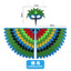 Kids Cosplay Costume Stage Performance Owl Peacock Wings Bird Felt Cape with Mask for Girls Boys Halloween Party Cloak