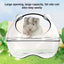 Small Animal Habitat Transparent Hamster Bed With Larger Capacity Wrap-Around Curved Design Hamster Bathtub And Bathroom