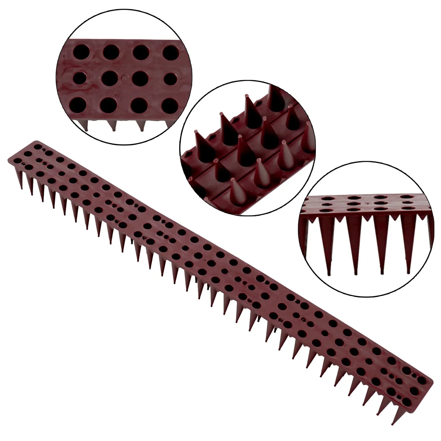Gardening Bird Repellent Mat Fence Wall Spikes Bird Spikes Burglar Anti Cat Climb Anti-Bird Deterrent Spikes Straps Yard Supply