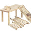 Hamster Ladder Natural Wooden Hamster Climbing Toy Small Pet Toys for Hamster Squirrel Guinea Pig Rat Small Animals Accessories