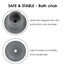 Shower Chair Leg Rubber Caps Bathroom Chair Feet 8pcs Anti-Slip Suction Cup Feet For Bathtub Chair Child And Body Safety Home