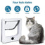 Cat Door with Flap Pet Door, Easy Set-Up, 4 Ways Locking, Weatherproof Safe Cat Doors, Pet Supplies, Window Cabinets