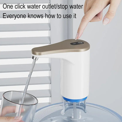 USB Electric Smart Bottled Water Pump Foldable Barreled Water Suction Device for Desktop Convenient Mineral Water Dispenser