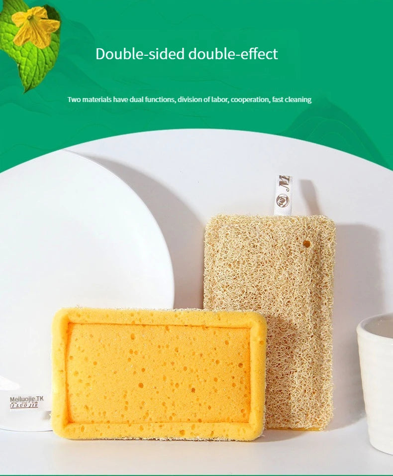 Natural Loofah Sponge Kitchen Sponge Wash Dish Eco-Friendly  Shower Luffa Body Scrubbers Loofa Biodegradable Sponge