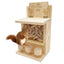 Squirrel Feeders for Outside Wooden Small Pet Window Feeder Nut Bar Feeders Multipurpose Chipmunk Feeder Squirrel Snacker