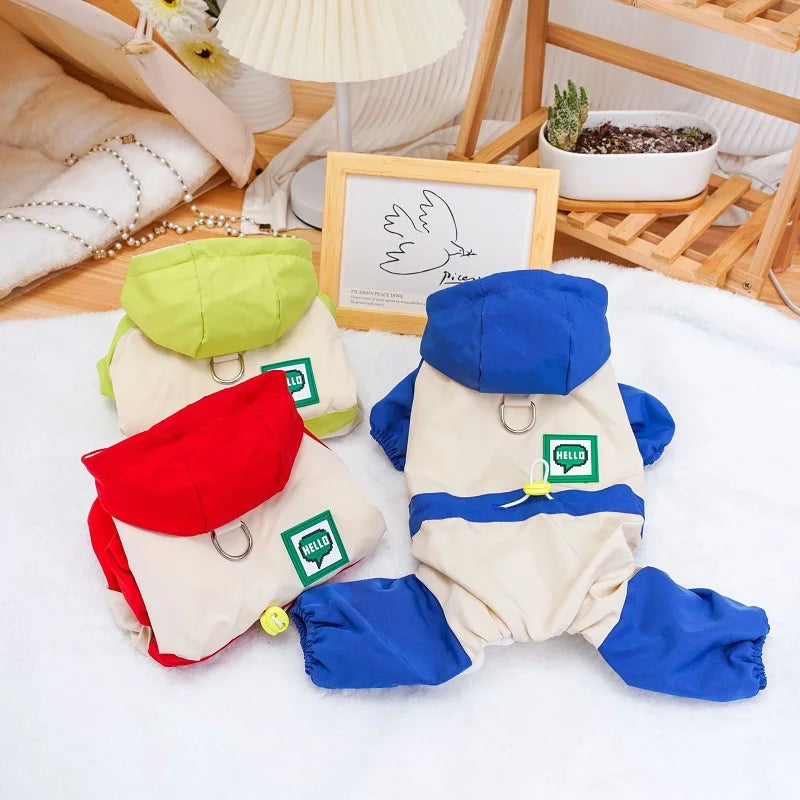 Dog Waterproof Jacket Luxury Dog Clothes Autumn Winter Pet Coat Cat Costume Dog Clothing Chihauhua French Bulldog Warm Clothes