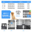 Baichong Double-layer Stainless Steel Dog Cage Inpatient Cage Small Dog Multi-layer Child and Mother Cage Display Cabinet Pet Su