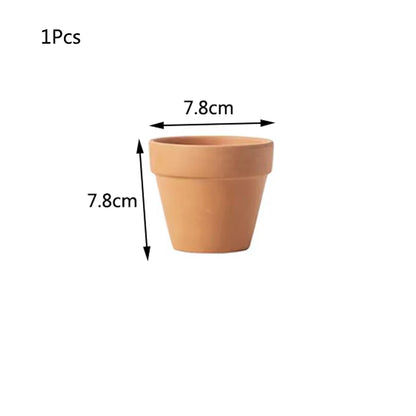 Red Mud Aquarium Decoration For Water Grass Fish Tank Mini Pot Polka Water Potted Planting Cylinder Cup Ceramic Flowerpot New