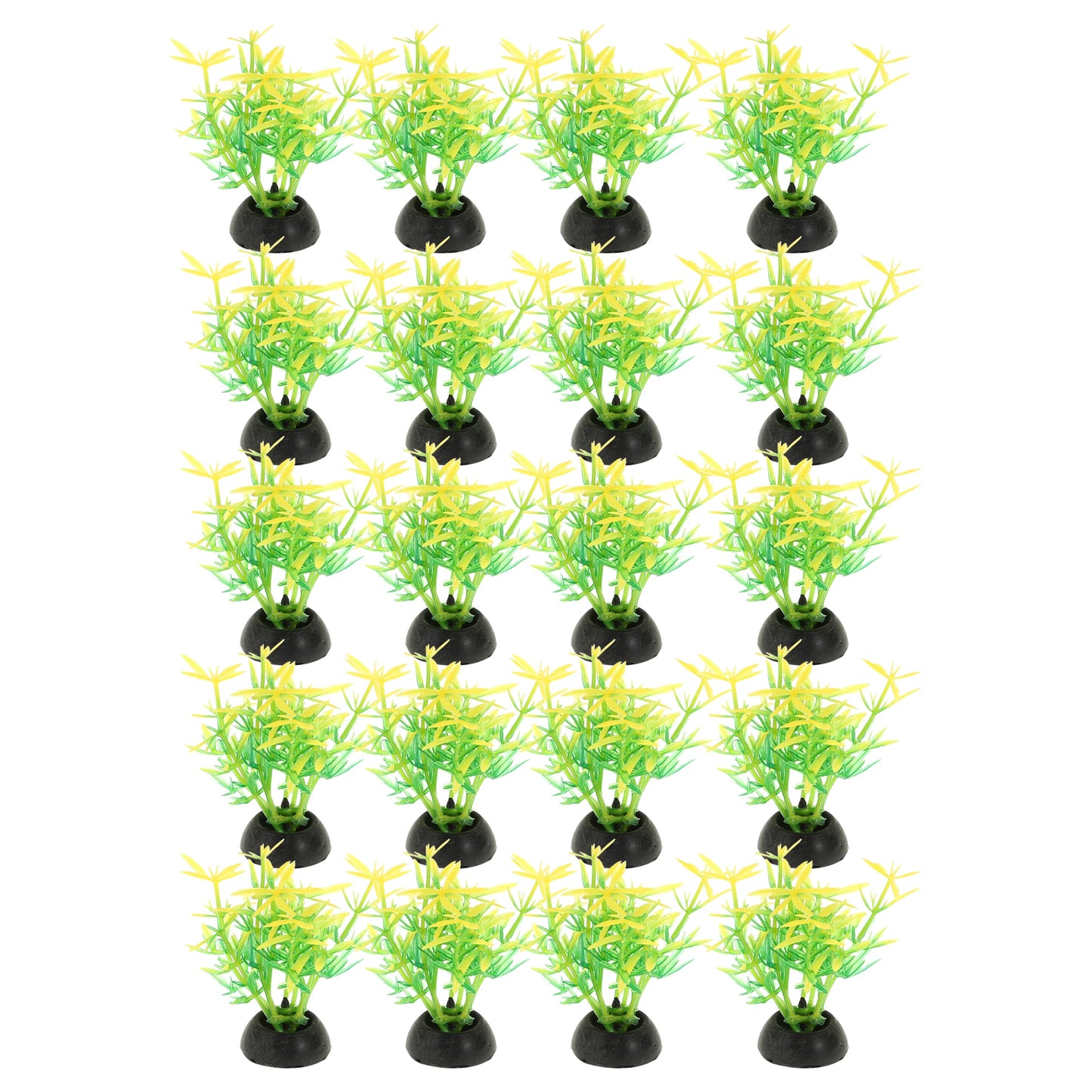 UXCELL 10/20 Pcs Aquarium Artificial Plastic Plants Water Weeds Ornament Fish Tank Plant Flower Grass Decoration Accessories