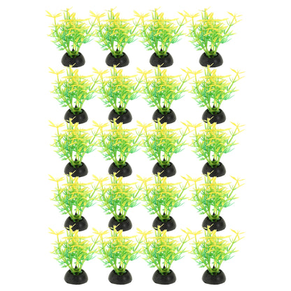 UXCELL 10/20 Pcs Aquarium Artificial Plastic Plants Water Weeds Ornament Fish Tank Plant Flower Grass Decoration Accessories