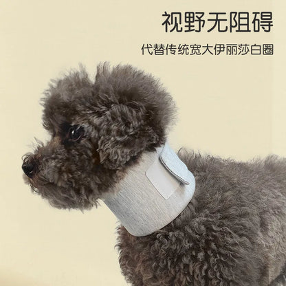 Dog Neck Brace Elizabethan Collar for Pet After Surgery Recovery Wound Protect, Adjustable Cervical Cone for Small Medium Dogs