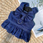 Pet Denim Clothes For Cat Dog Spring Summer Cat Dress Harness Kitten Jeans Shirt Cat Bowtie Skirt Dress Vest Harness with D-Ring