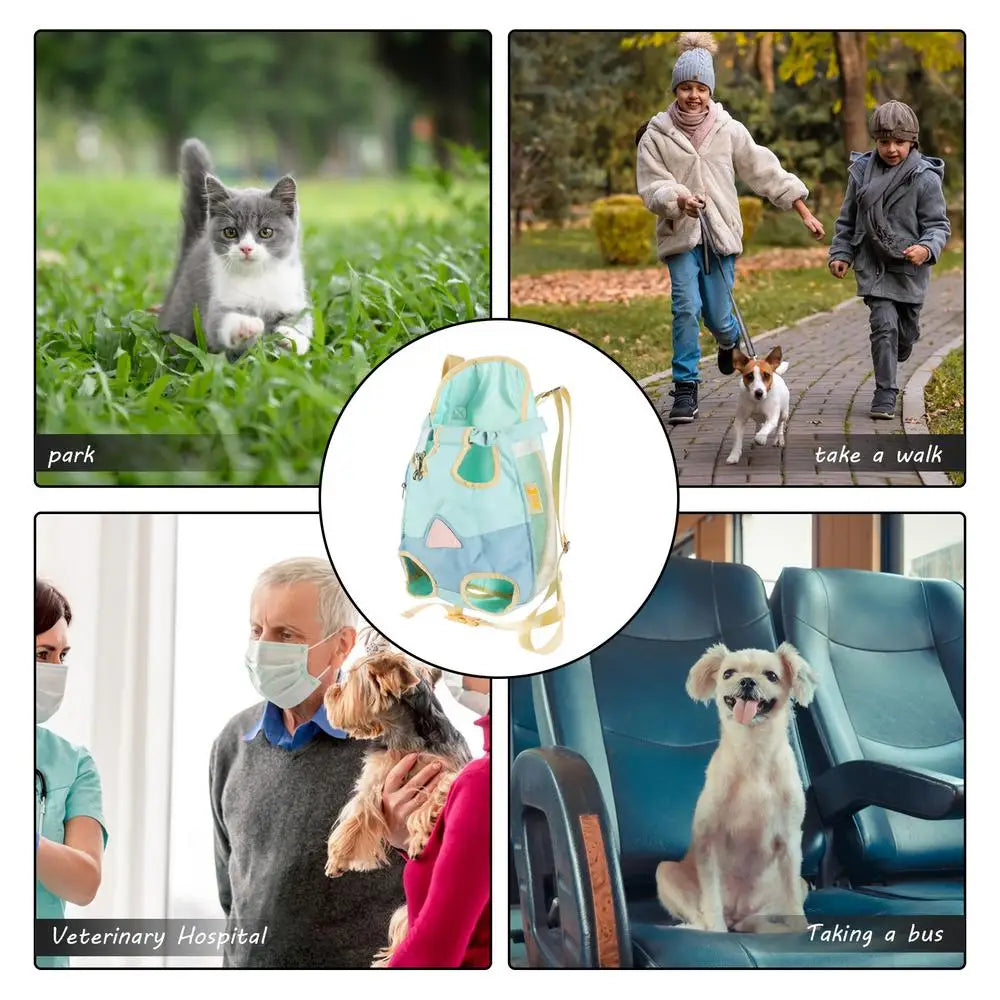 Dog Carrier Backpacks Pet Carrier Travel Backpack With Breathable Mesh Ventilated Pet Hiking Carrying Backpack Foldable For