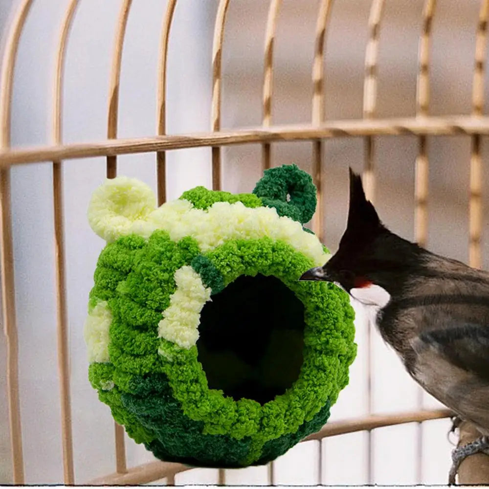 Parrot Breeding Nest Bed Versatile Bird Sleeping Hut Parakeet Sleeping Nest Breathable Bird Nest House Winter Warm Parrot Nest