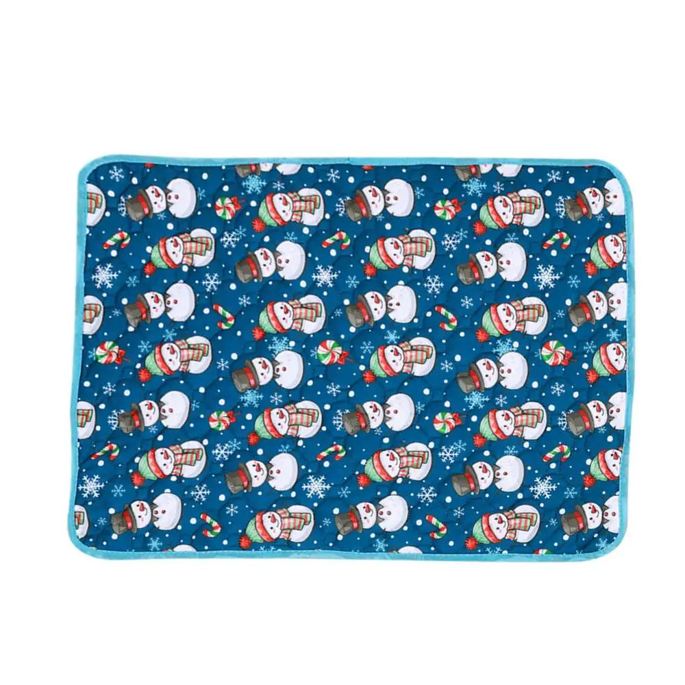 Reusable Puppy Pads Christmas Theme Pet Pee Pads Leak-Proof Puppy Pads Pee Pee Pads Super Absorbent Whelping Mat 60*45cm